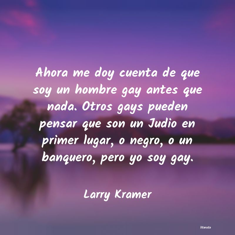 Frases de Larry Kramer