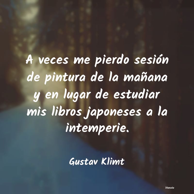 Frases de Gustav Klimt