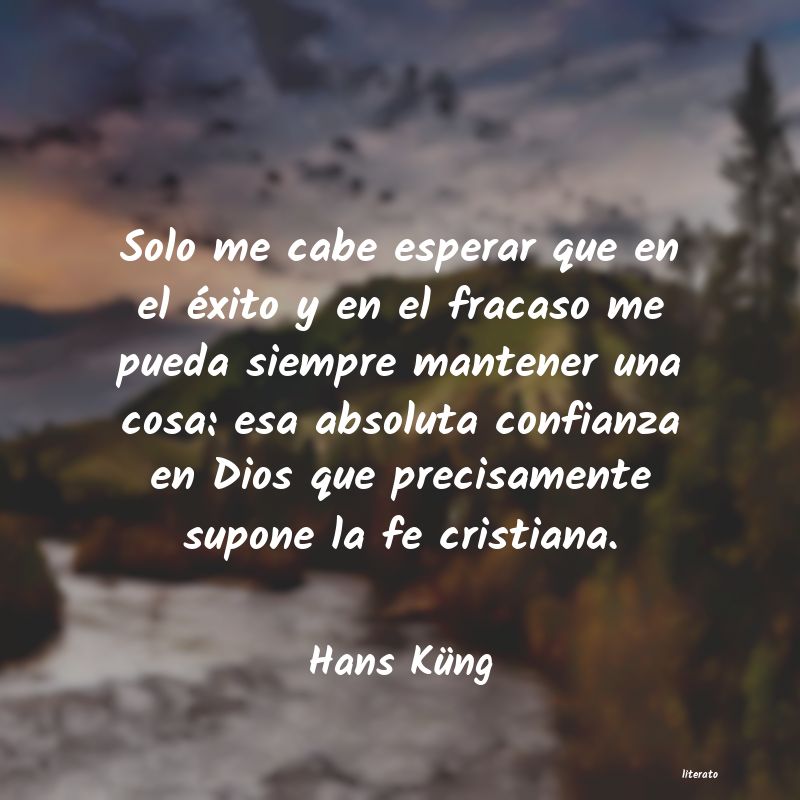 Frases de Hans Küng