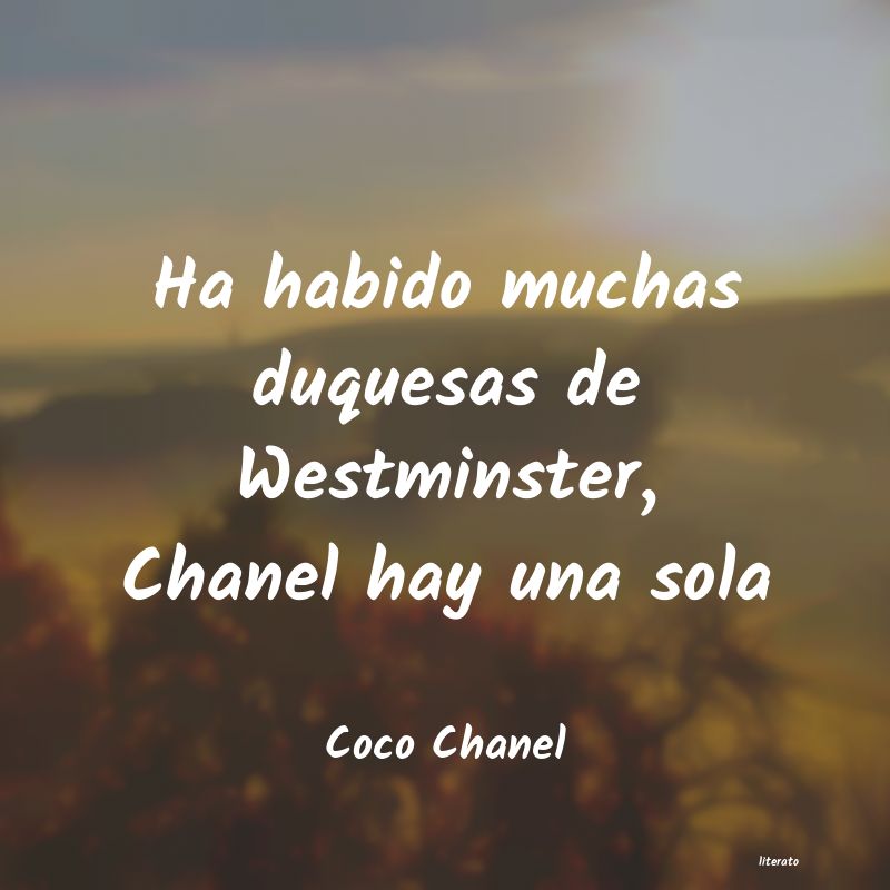 Frases de Coco Chanel