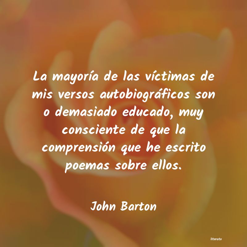 Frases de John Barton