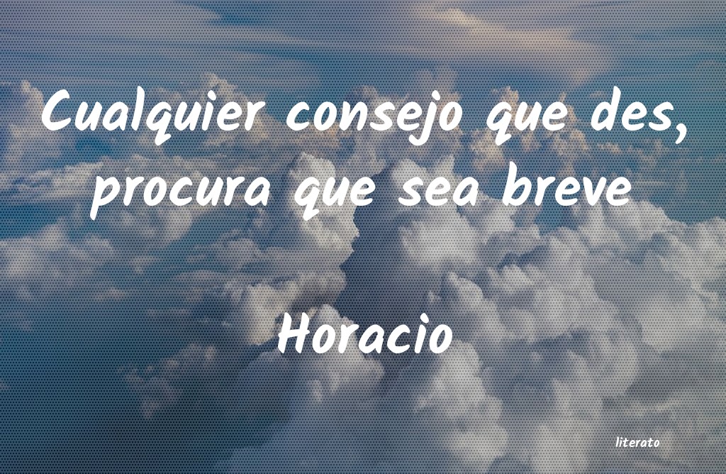 frases de Horacio