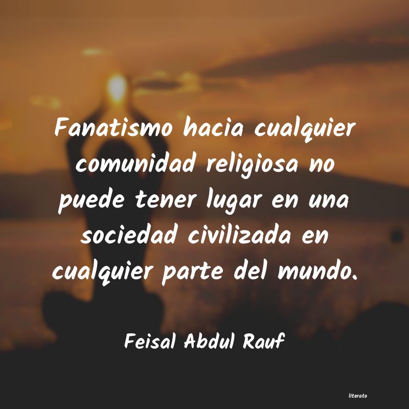 Frases de Feisal Abdul Rauf