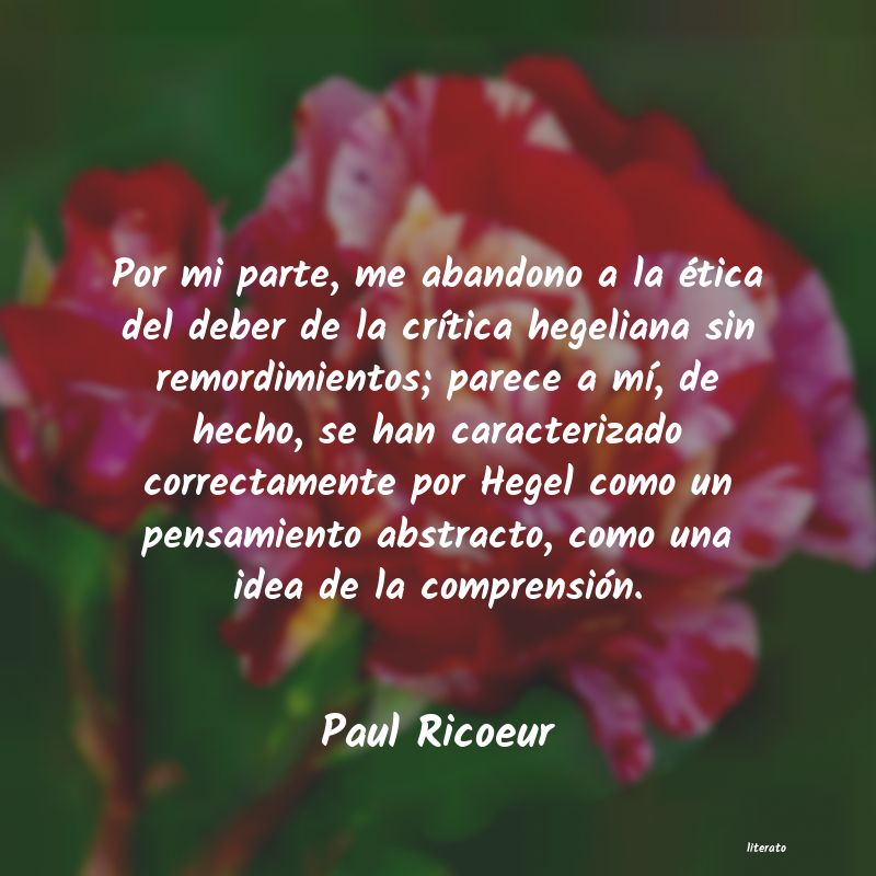 frases de Paul Ricoeur