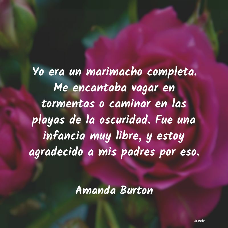 frases de Amanda Burton