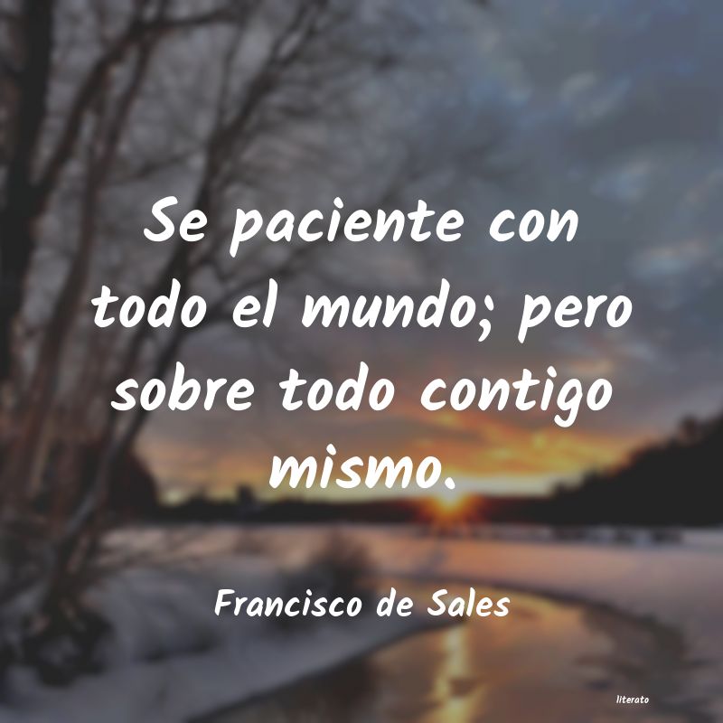 Frases de Francisco de Sales