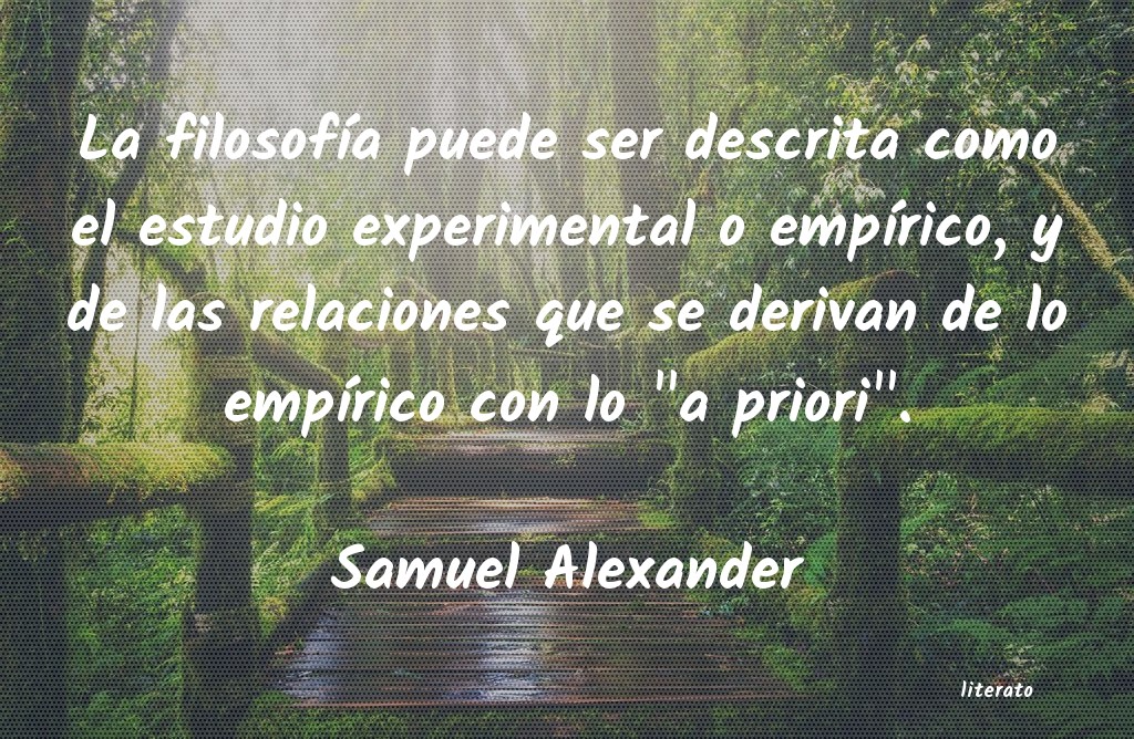 Frases de Samuel Alexander