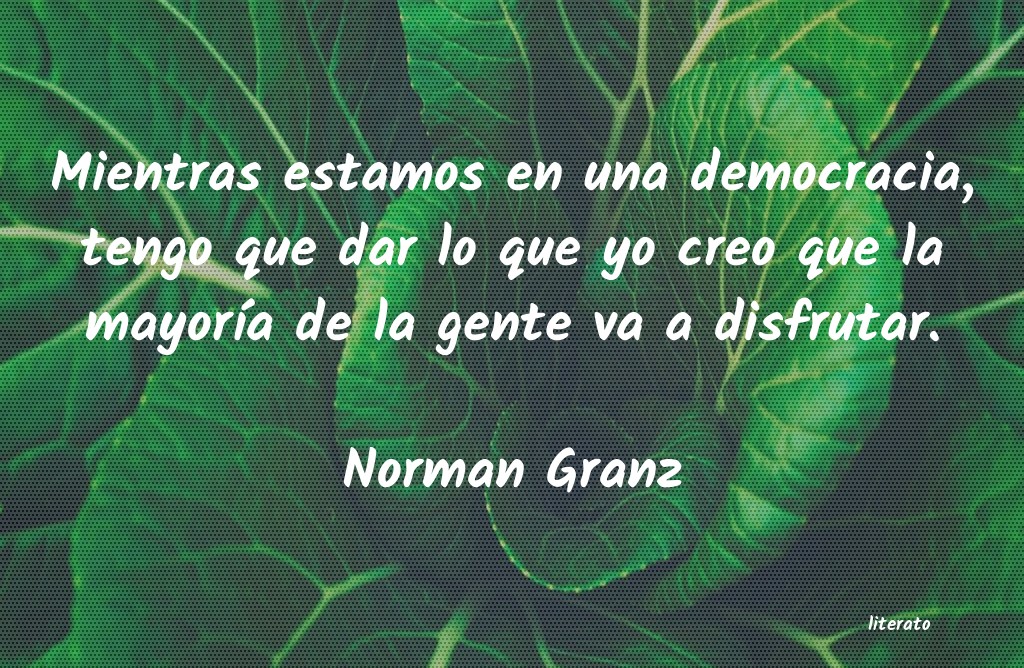 frases de Norman Granz