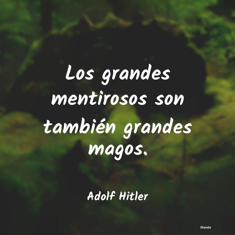 Frases de Adolf Hitler