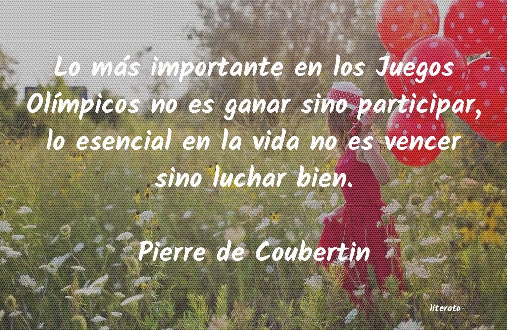 Frases de Pierre de Coubertin