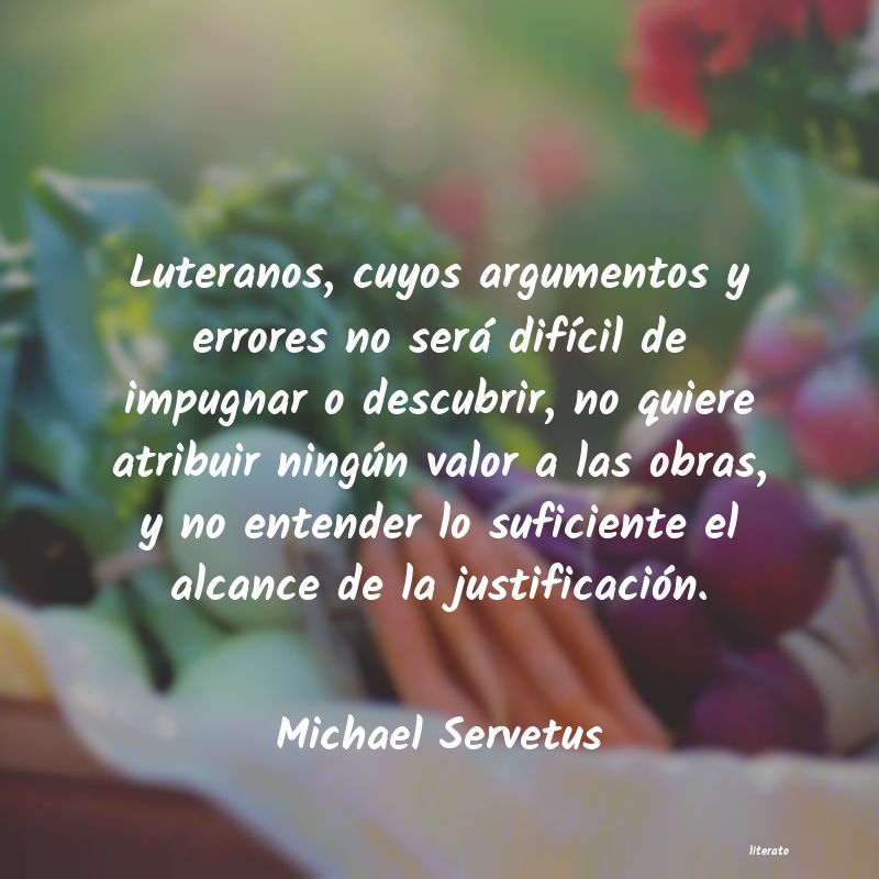 Frases de Michael Servetus