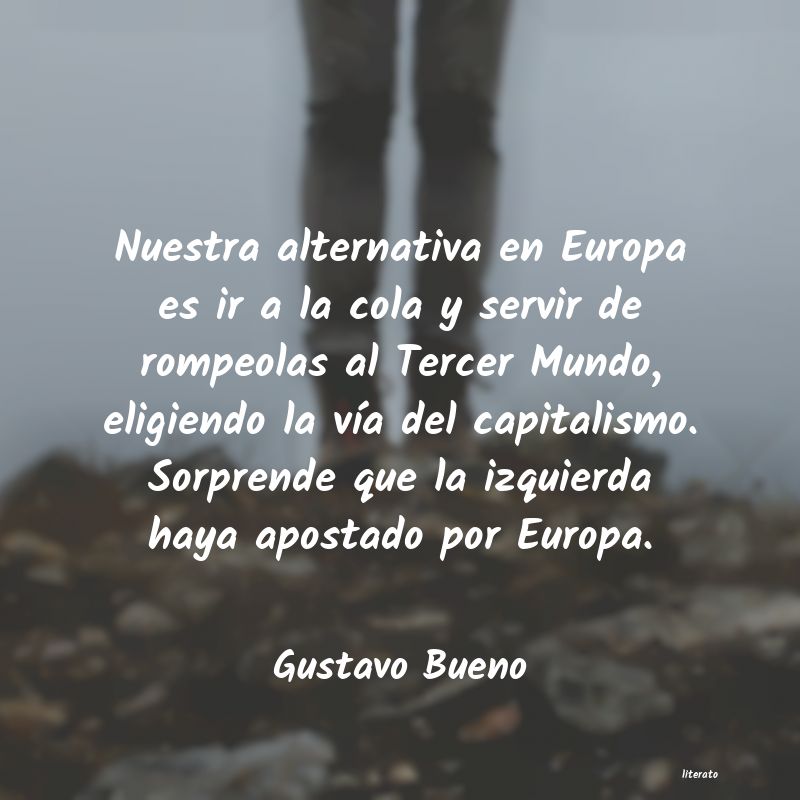 Frases de Gustavo Bueno