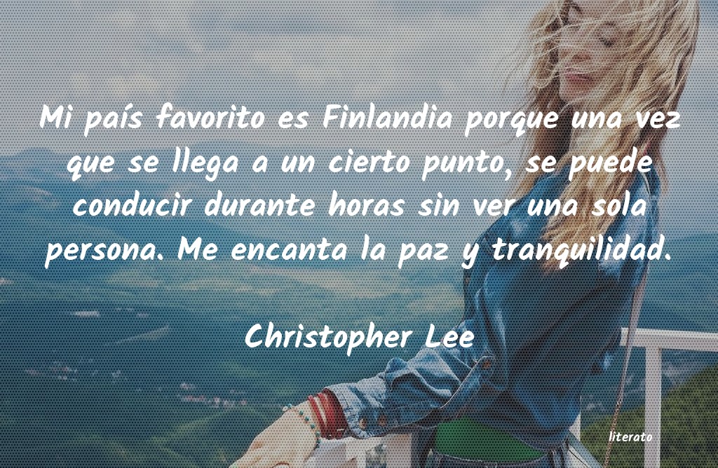 Frases de Christopher Lee