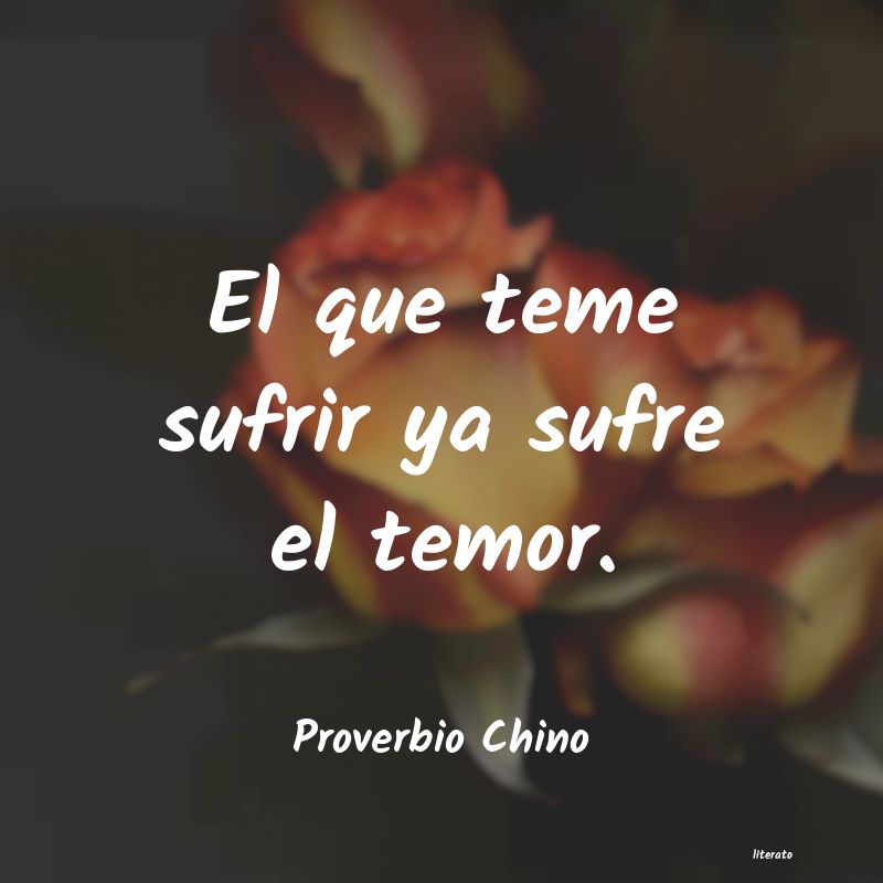 Frases de Proverbio Chino