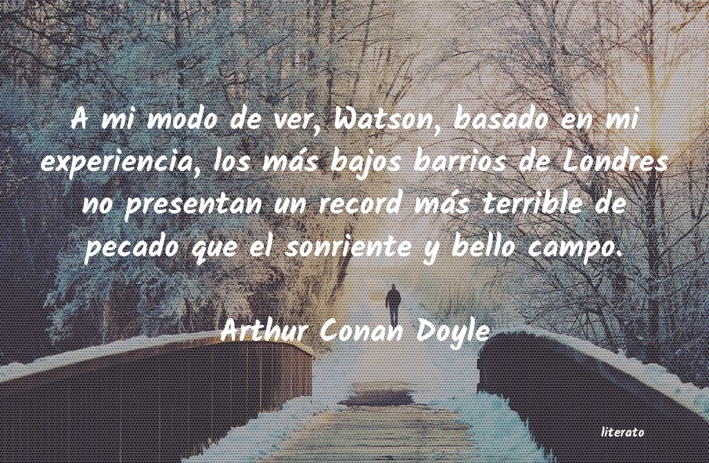 Frases de Arthur Conan Doyle