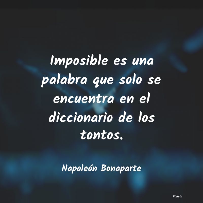 frases de Napoleón Bonaparte