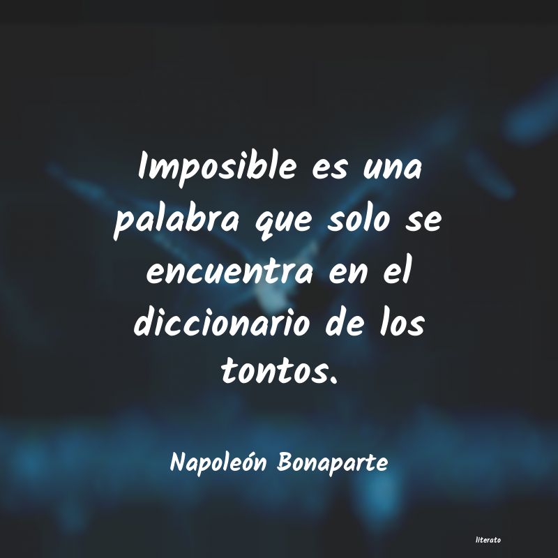 Frases de Napoleón Bonaparte