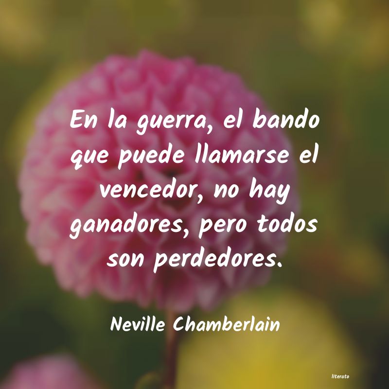 Frases de Neville Chamberlain