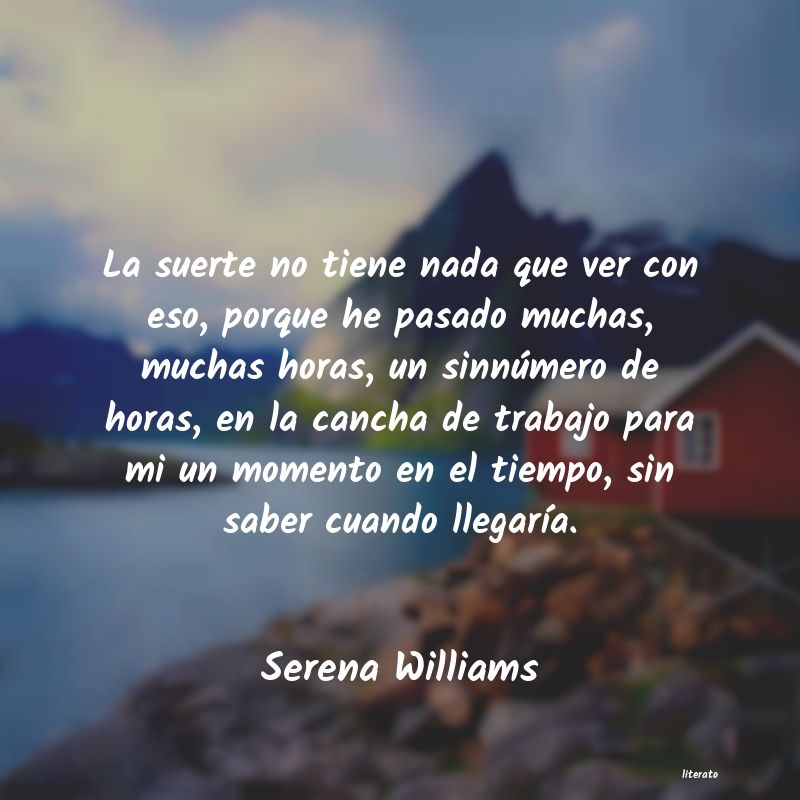 frases de Serena Williams