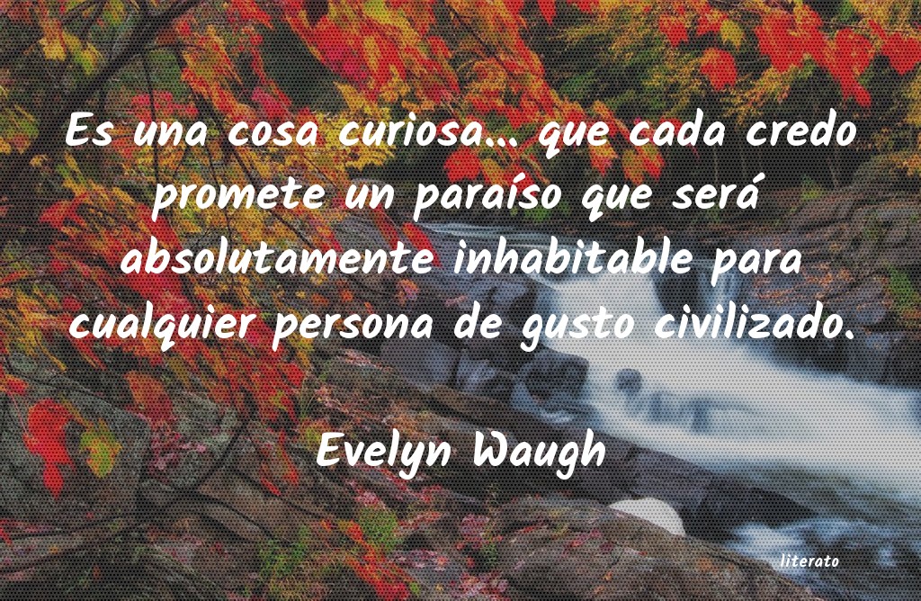Frases de Evelyn Waugh