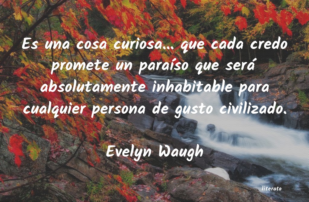 frases de Evelyn Waugh