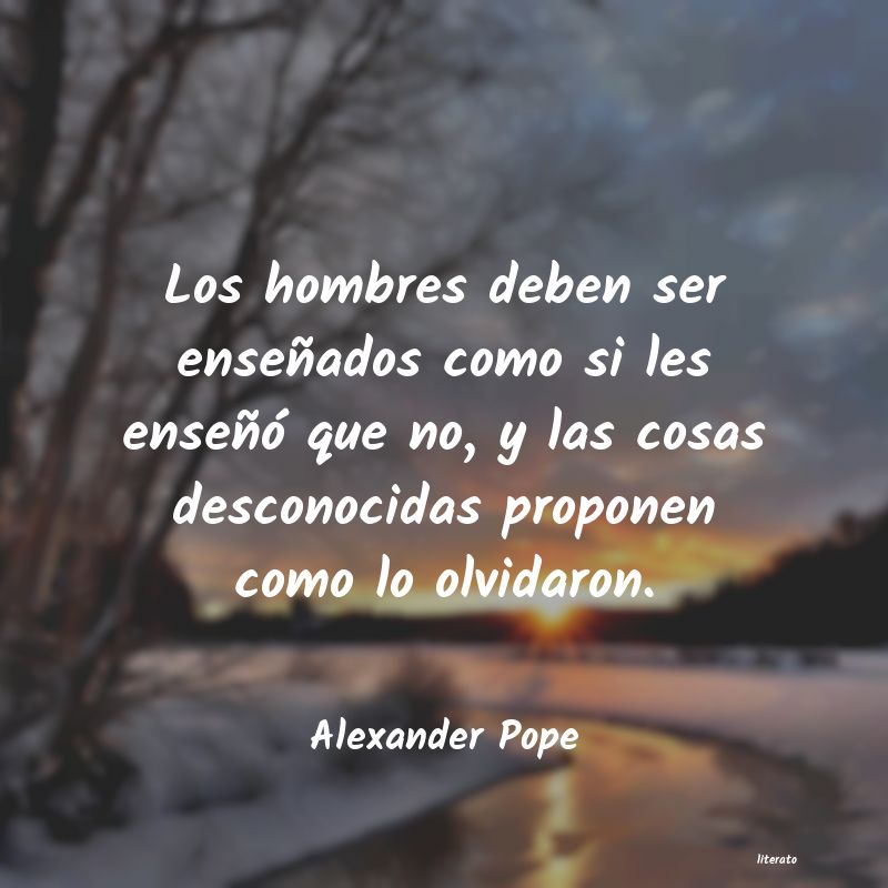 Frases de Alexander Pope