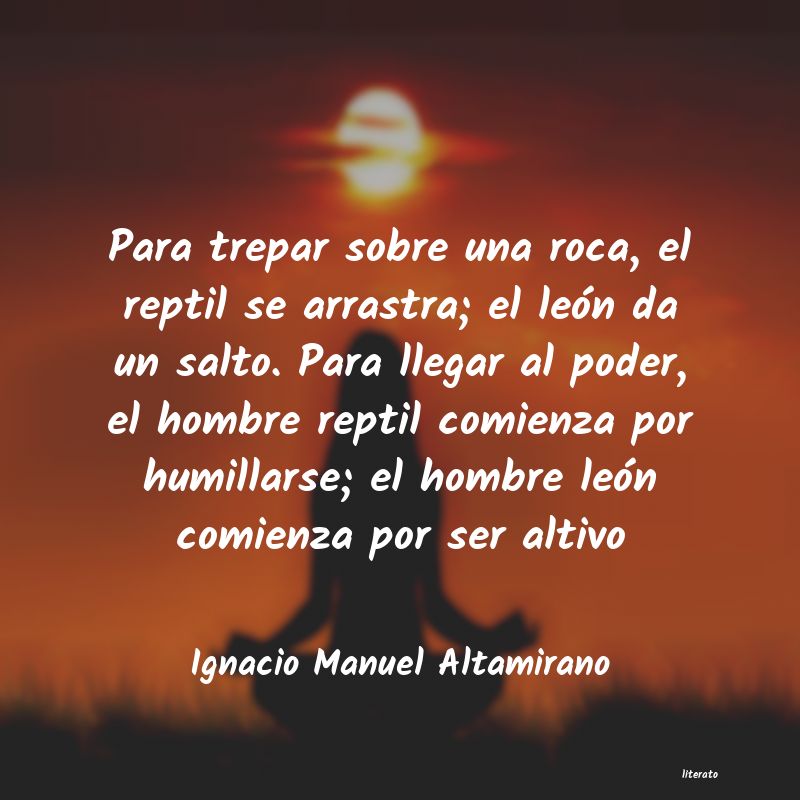 frases de Ignacio Manuel Altamirano