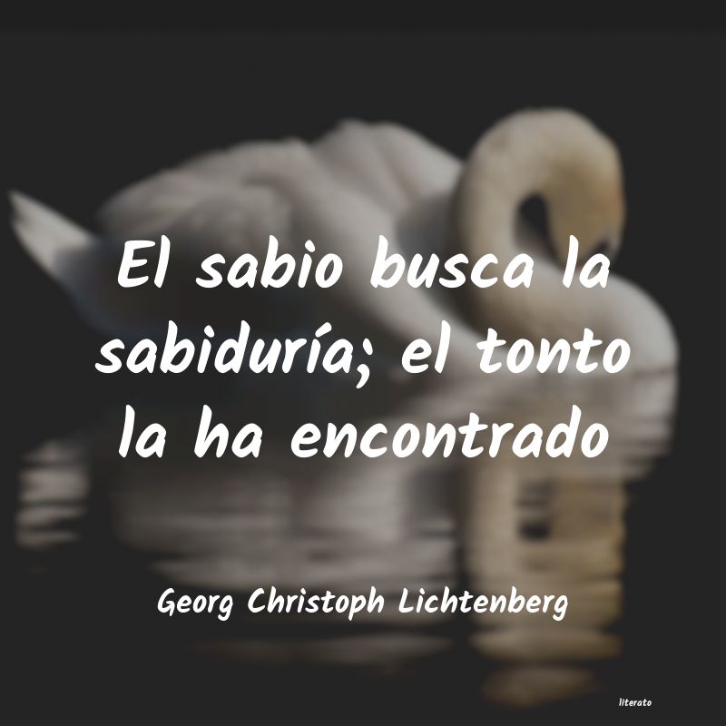 frases de Georg Christoph Lichtenberg