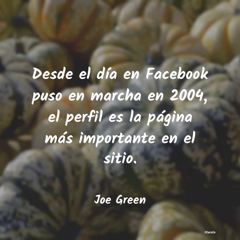 Frases de Joe Green