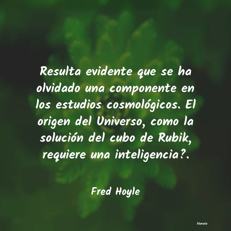 Frases de Fred Hoyle