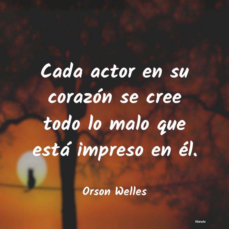 frases de Orson Welles
