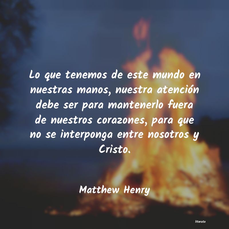 Frases de Matthew Henry