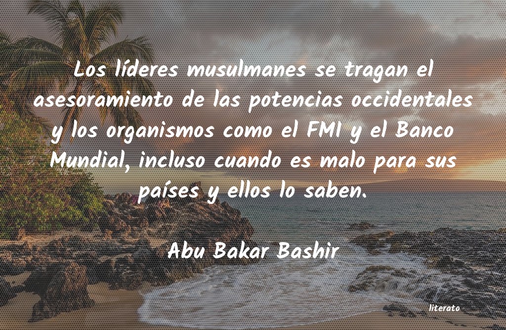 Frases de Abu Bakar Bashir