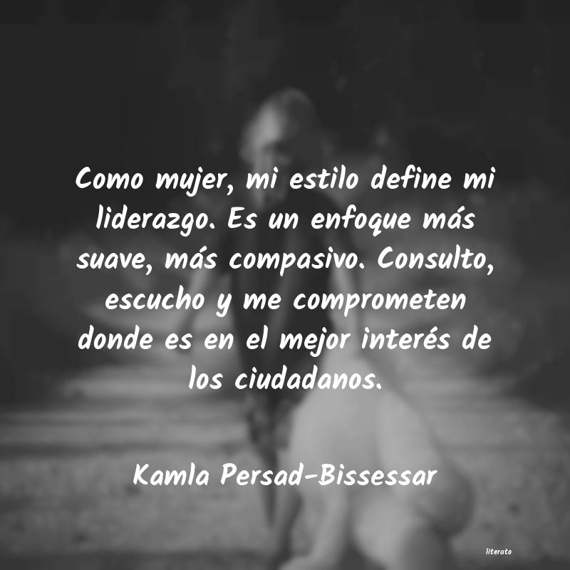 Frases de Kamla Persad-Bissessar