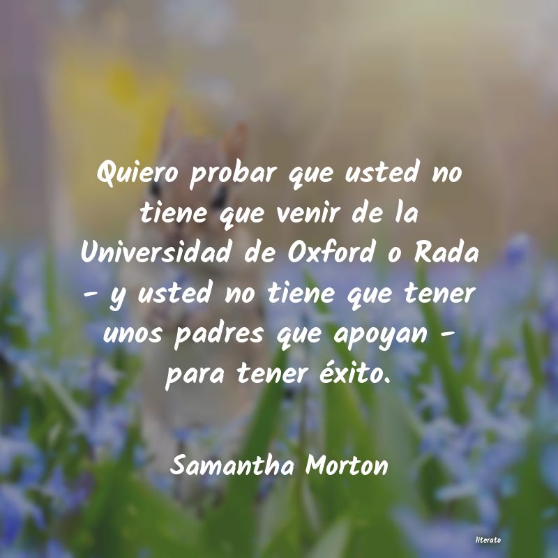 Frases de Samantha Morton