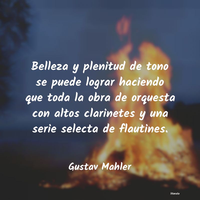 frases de Gustav Mahler