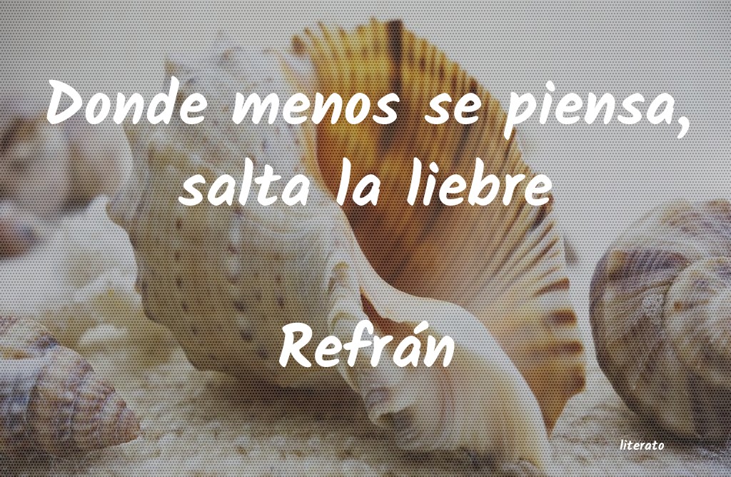 Frases de Refrán