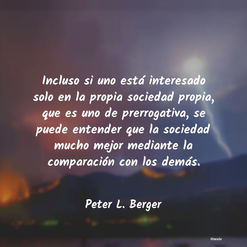 frases de Peter L. Berger