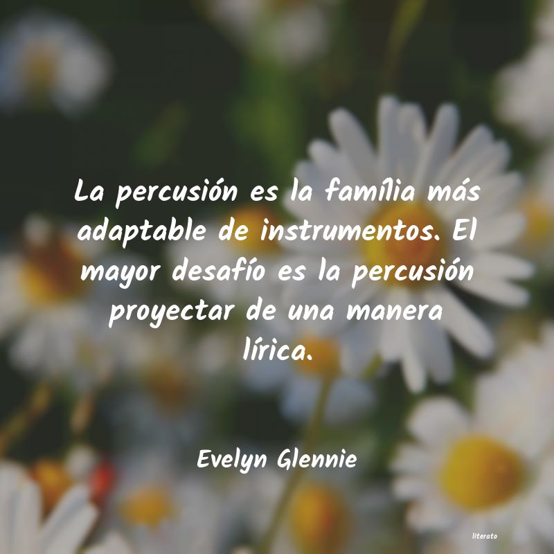 Frases de Evelyn Glennie