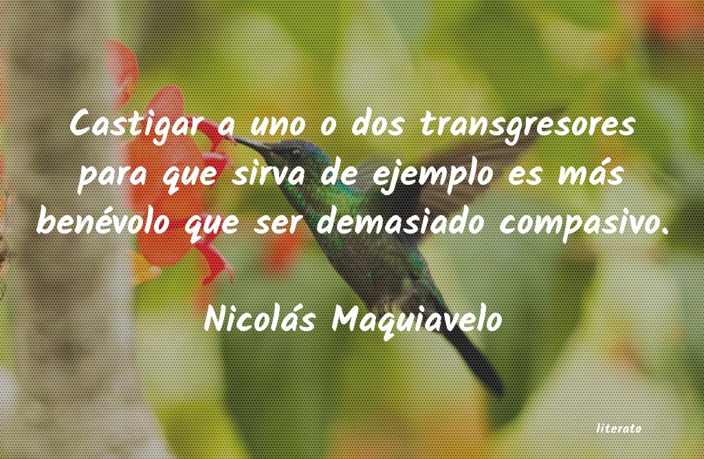 Frases de Nicolás Maquiavelo