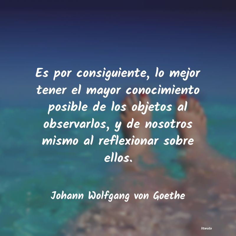 Frases de Johann Wolfgang von Goethe