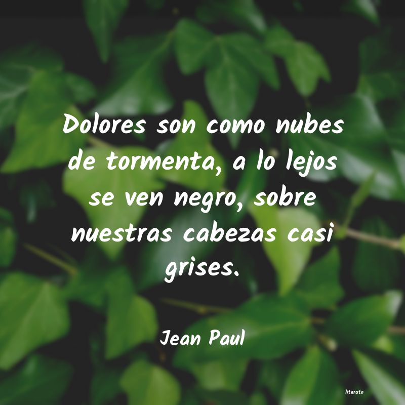 Frases de Jean Paul