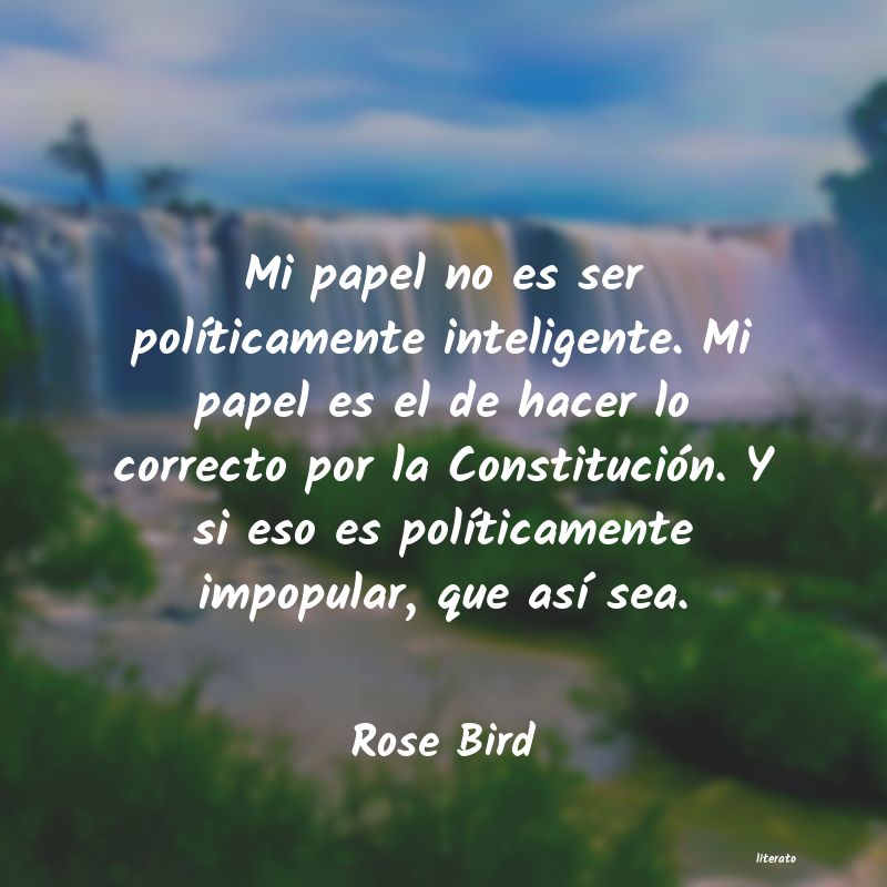 Frases de Rose Bird