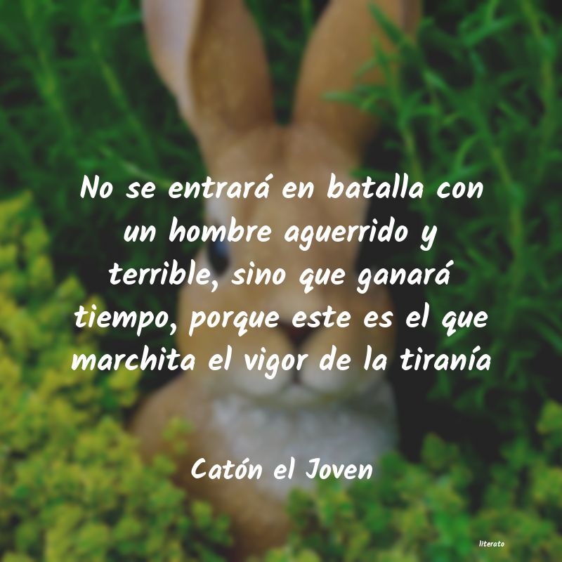 Frases de Catón el Joven