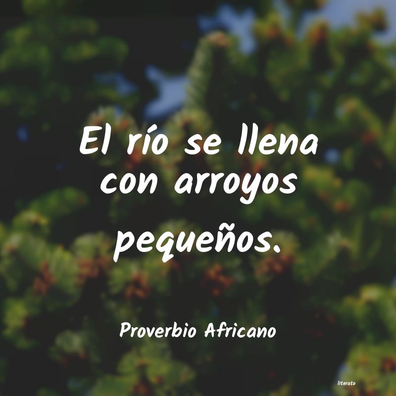 Frases de Proverbio Africano