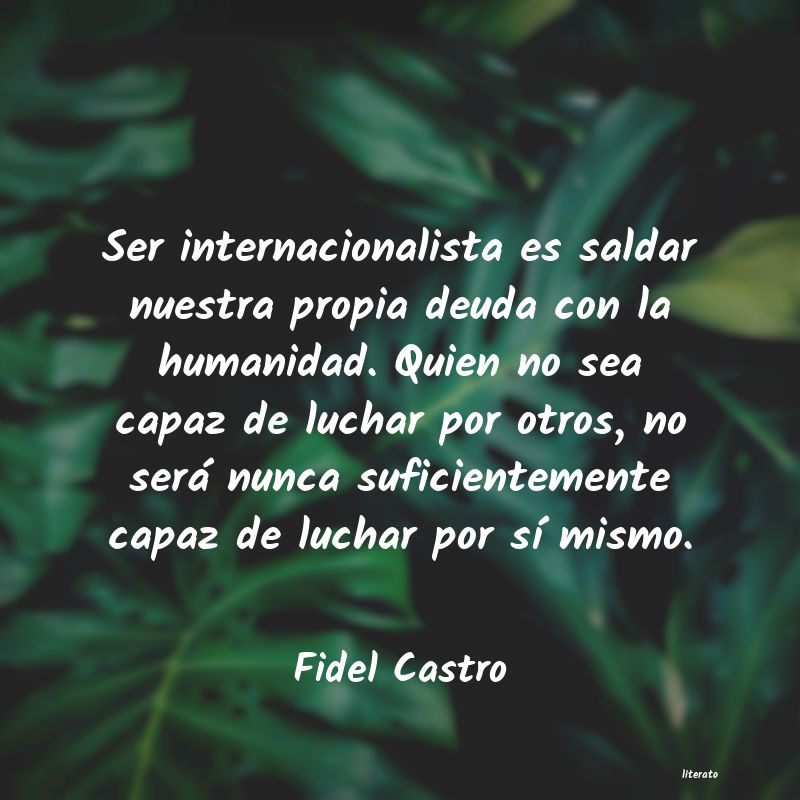 frases de Fidel Castro