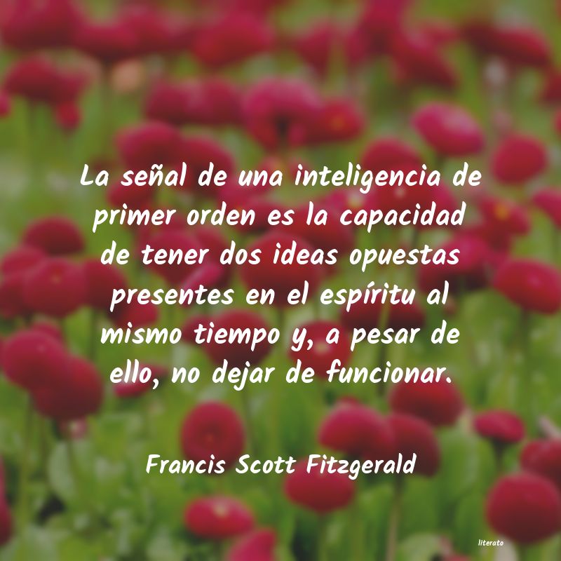 frases de Francis Scott Fitzgerald