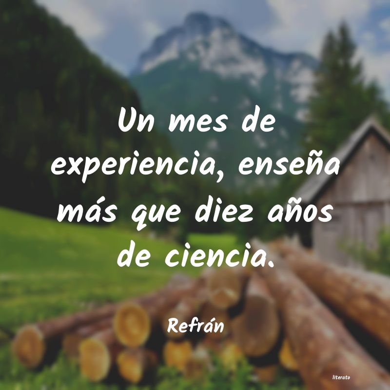 Frases de Refrán