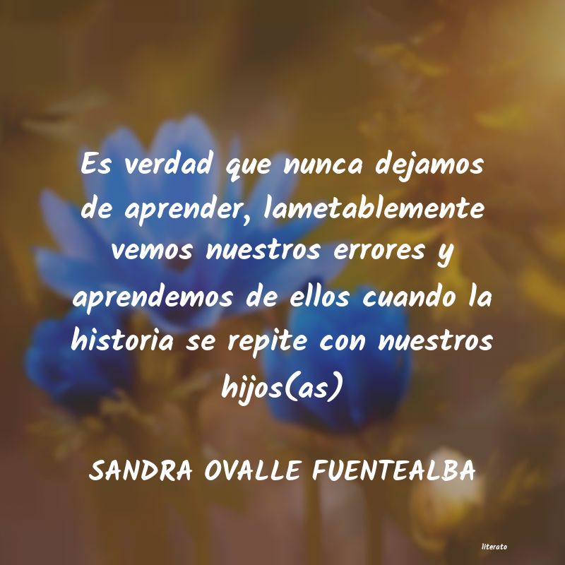 Frases de SANDRA OVALLE FUENTEALBA