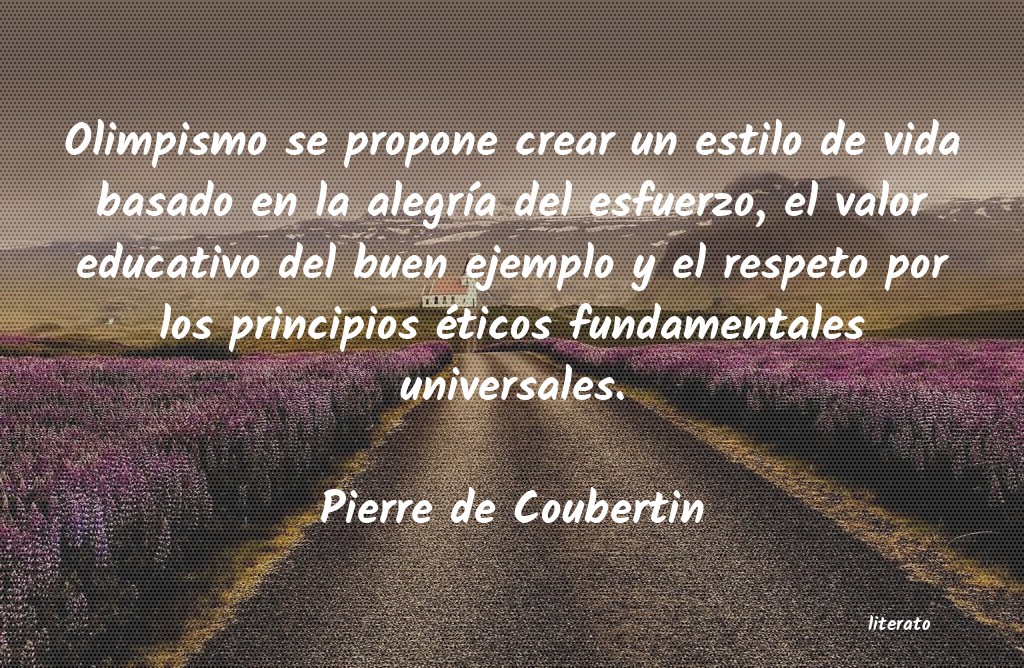 frases de Pierre de Coubertin